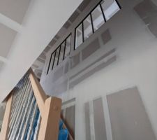 Pose des verrières du bureau