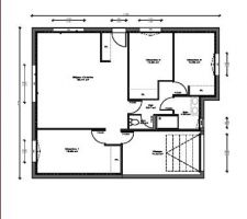 Plan avec entrée latérale 3 faces