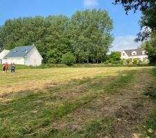 Vue depuis le fond du terrain