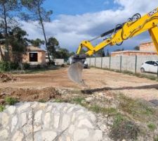 Fondation pour le mur de clôture 1,80m sur 70 ML