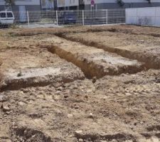 Tranch&eacute;es des fondations