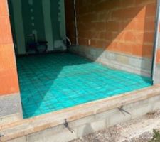 Dalle garage avec termifilm