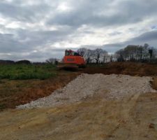 D&eacute;but du terrassement