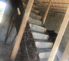 Escalier beton et seuils