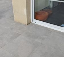Liaison terrasse facade
