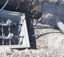 Connexion au réseau d'eau (y compris la connexion du voisin).