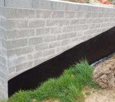 Application bitume & vernis + pose Delta MS