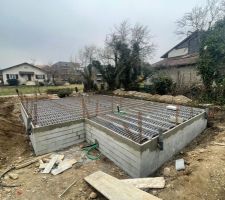 Vide sanitaire prêt pour accueillir la dalle.