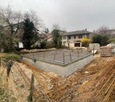 Vide sanitaire prêt pour accueillir la dalle.