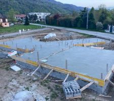 Coulage dalle terminé