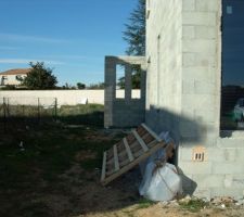 Mon mur deco sur la seconde terrasse du bas