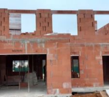 Façade arrière en cours