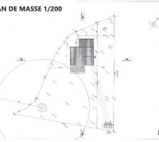 Plan d'implantation sur le terrain