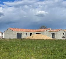 Tuiles et début menuiseries