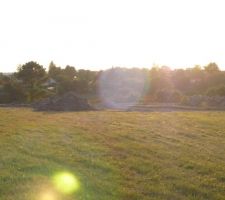 Vue sur les terrains