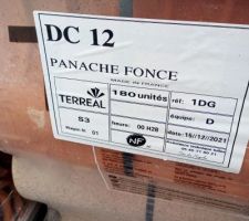 Arrivée des tuiles panaché foncé 1