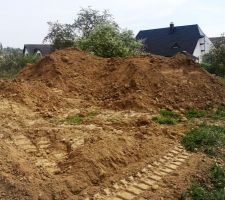 Terres pour niveler le jardin