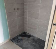 Faïence douche dans SDB parentale.