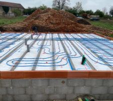 Pose du plancher chauffant