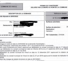 Accord de permis de construire