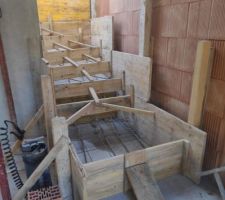 Coffrage de l'escalier
