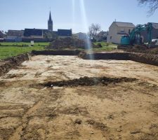 Terrassement de la maison fait