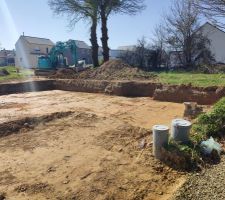 Terrassement de la maison fait