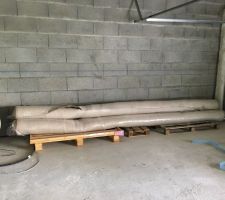 Arrivée du revêtement pour les chambres