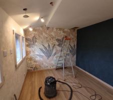 Tapisserie et finition parquet