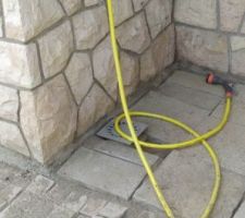 Remise dalles béton