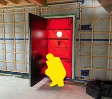 Installation en cours de la BlowerDoor