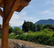 Vue de la terrasse couverte