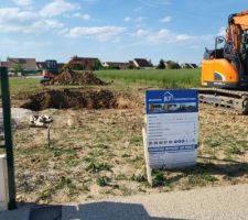 Début du terrassement