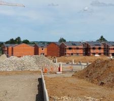 Vue du quartier depuis l'arri&egrave;re du menuisier