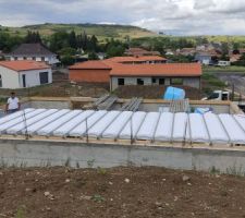 Positionnement des poutrelles et des ourdis.