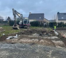 Début du terrassement