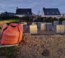 Livraison des parpaings