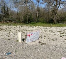 Le terrain fin mars...