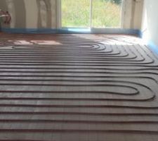 Préparation plancher chauffant