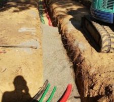 Nous en profitons pour faire  passer  les fourreau pour &eacute;lectricit&eacute;  eaux us&eacute;es  t&eacute;l&eacute;phone fibre et eau