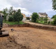 Début du terrassement