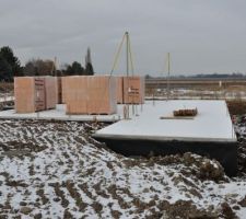 Goudron et delta ms en place.
ainsi que les puits perdu