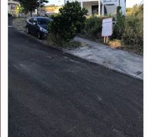 Vue du panneau de la route 1 mois apr&egrave;s sa mise en place