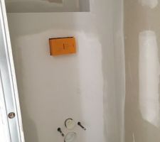 Dernière intervention pour le plaquiste, OUF! Du bon travail. Mais que cela à été long!!!!