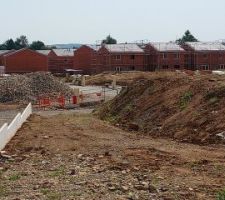 Avanc&eacute; des finitions pour la partie basse du quartier