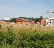 Avanc&eacute; des finitions pour la partie basse du quartier