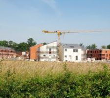 Avanc&eacute; des finitions pour la partie basse du quartier