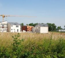 Avanc&eacute; des finitions pour la partie basse du quartier