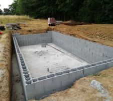 Début terrassement et beton