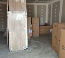 Carrelage fini , livraison cuisine